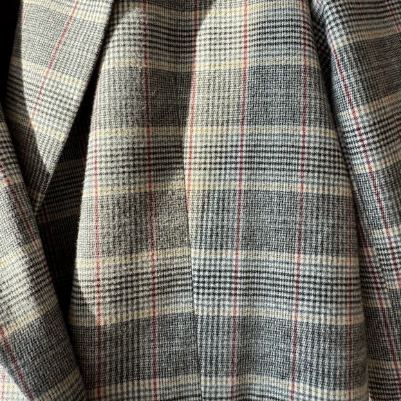Sunday Best Gray and Red Checkered Jacket - Picture 3 of 6